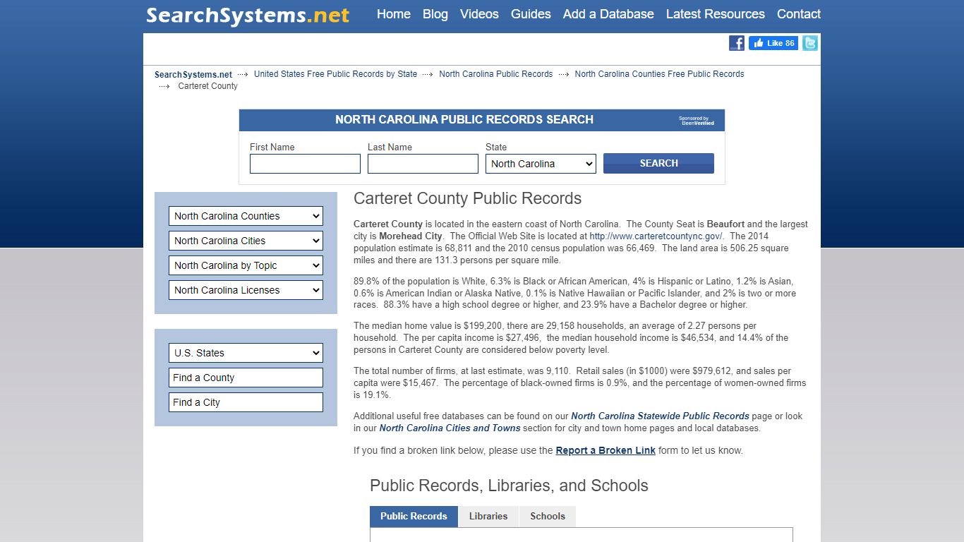 Carteret County Criminal and Public Records